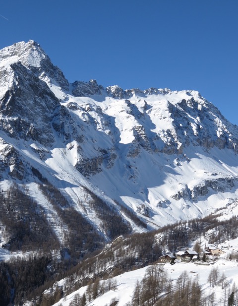 
A Walser Settlement (farmers' summer community) in the Monte Rosa
 Italian Alps high above Gressoney La-Trinite.


