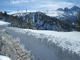 Andorra Snow on Road