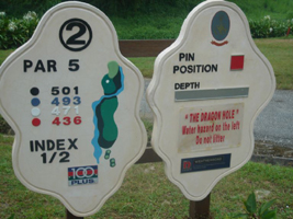 Hole 2 Sign