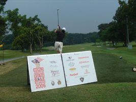 Golfer Swinging