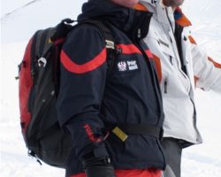 Austrian mountain guide finds skiers best ski routes thru the Alps in the Arlberg Austria