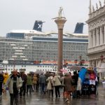 Cruise Ship and Crowd
