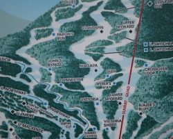 Trail Map showing Men’s and Women’s Downhills Trail Map showing Men’s and Women’s Downhills