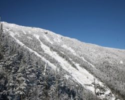 Famed Whiteface Mt Slides at Summit that are sometimes skiable during the Spring Season Famed Whiteface Mt Slides at Summit that are sometimes skiable during the Spring Season