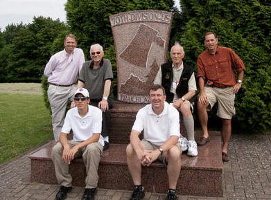 A Heck of a gang. Front: Adam and Doug Rear: Jim, Bill, Ted and Todd on Spicheren Heights