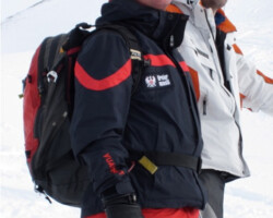 Austrian mountain guide finds skiers best ski routes thru the Alps in the Arlberg Austria