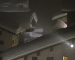 Snow falls over the Austrian Arlberg Austria
