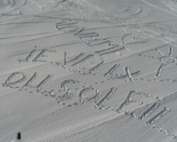 Snow Writings-Zinal