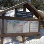 Loon skier information at summit Loon skier information at summit