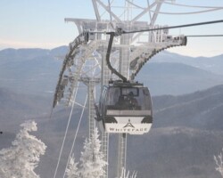 Gondola nears the summit of Little Whiteface Mt. Gondola nears the summit of Little Whiteface Mt.