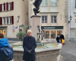 One of many fountains in Zürich's Old Town