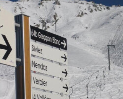 The way down is dependant on a skier's ability